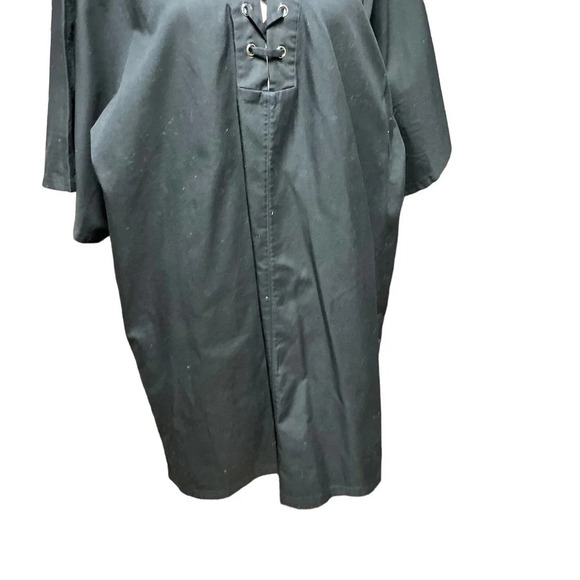 & Other Stories Dress Tunic Short Sleeve Lace-Up Neckline‎ Black Size US 10 - Picture 3 of 9